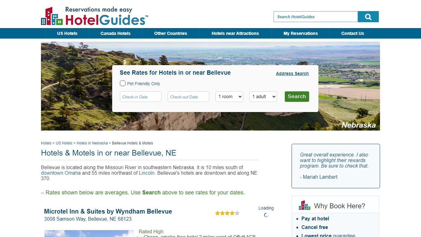 Bellevue, NE Hotels & Motels | HotelGuides.com